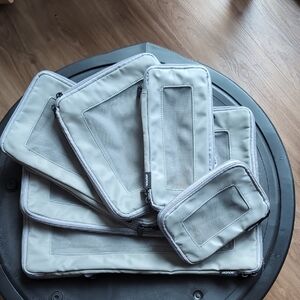 Gray Set of Six Monos Packing Cubes